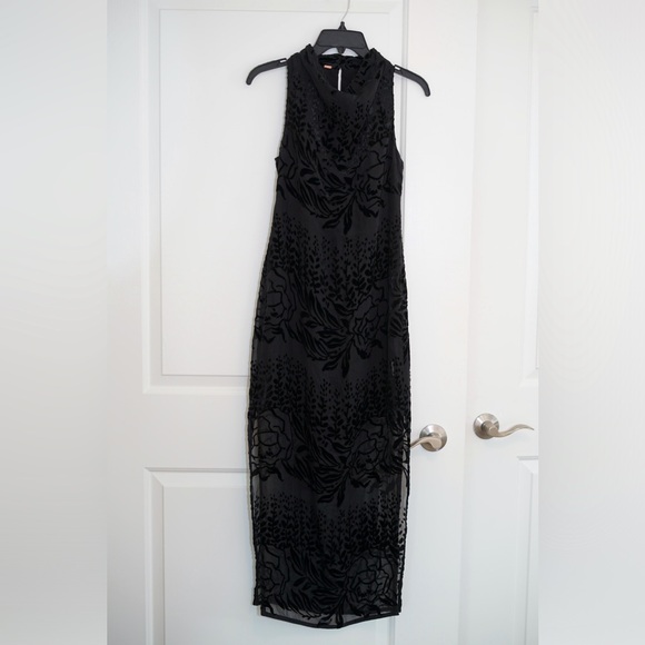Free People High Neck Maxi Dress - Picture 1 of 7